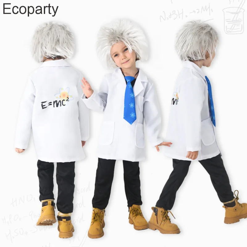 Party Games Physical - Disfraz de científico inteligente para niños,